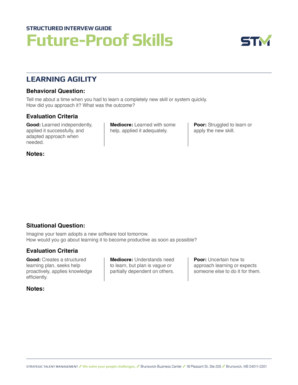 Structured Interview Guide - Start assessing what actually drives long ...
